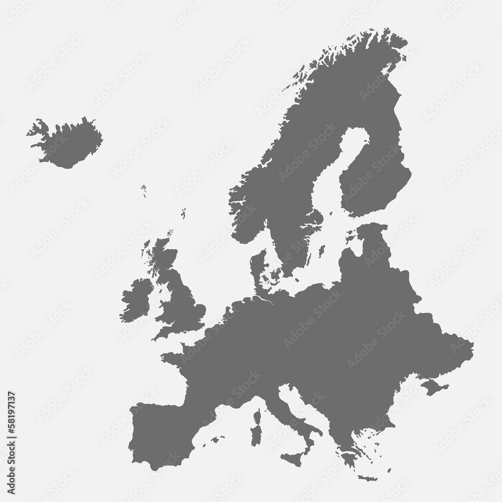 Detailed map of Europe