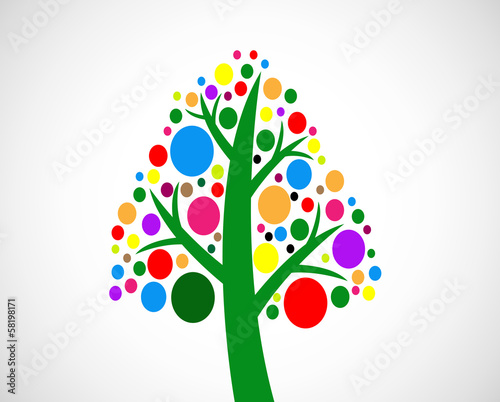 Abstract tree in Vector illustration