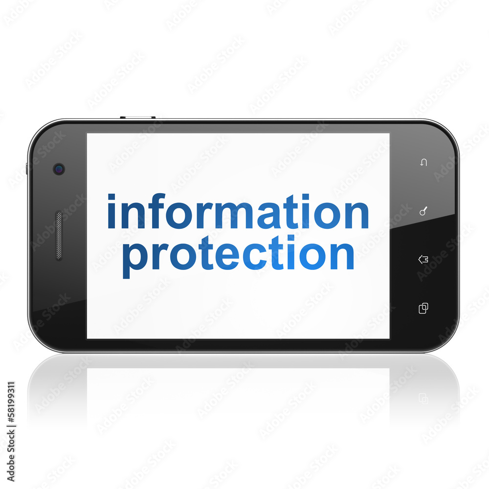 Privacy concept: Information Protection on smartphone Privacy concept: Information Protection on smartphone