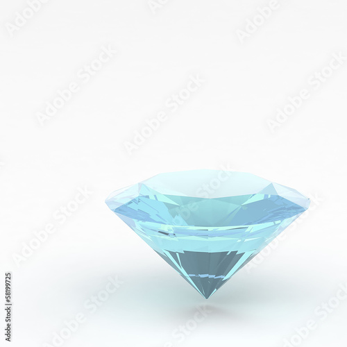 3d Diamond isolated