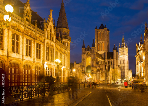 Nichlas church and Belfry tower, Ghent