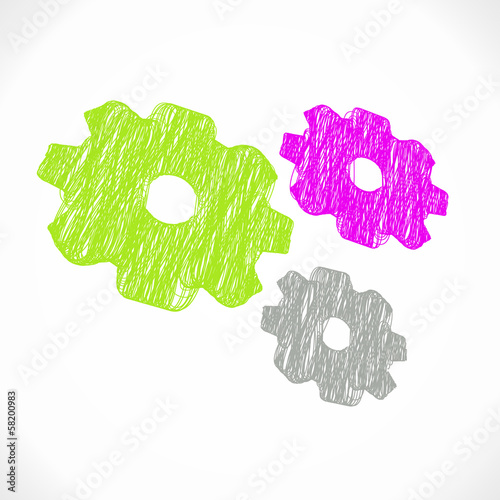 logo dessin : roues crantées (cs5)