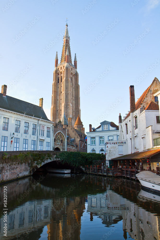 tower of Vrouwekerk, Bruges