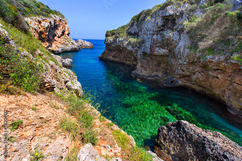 sAlgar beach Cala Rafalet in Menorca at Balearic Islands © lunamarina