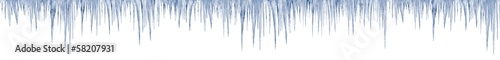 icicles on white background 1 meter long in print size