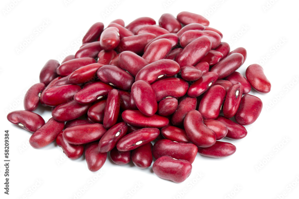 dried red beans isolated on white background dried red beans isolated on white background