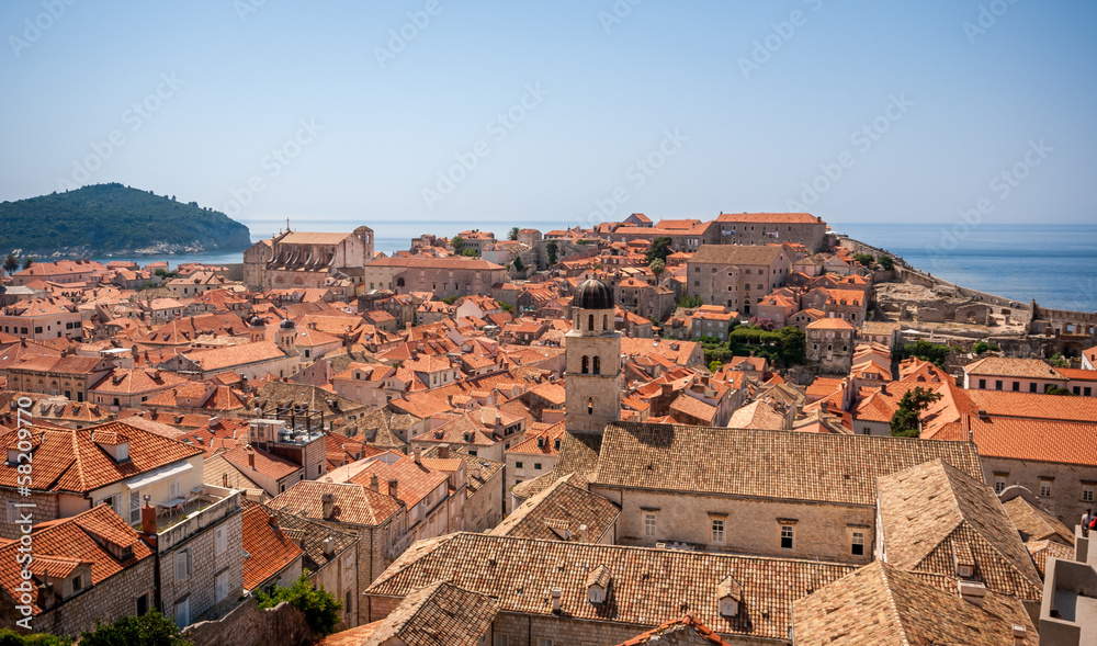 Toits de la vieille ville de Dubrovnik