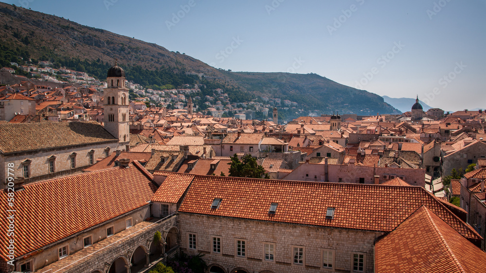 Toits de la vieille ville de Dubrovnik