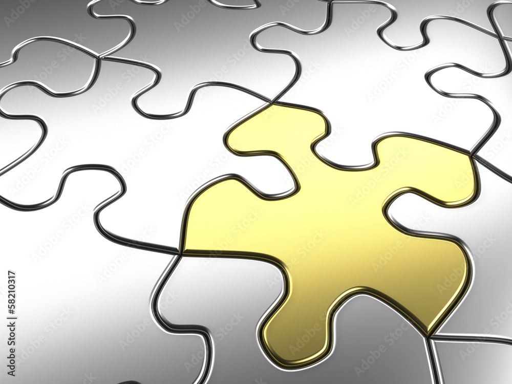 gold puzzle piece gold puzzle piece