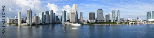 Skyline von Miami Beach als Panoramafoto
