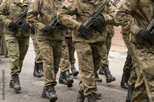 marching soldiers