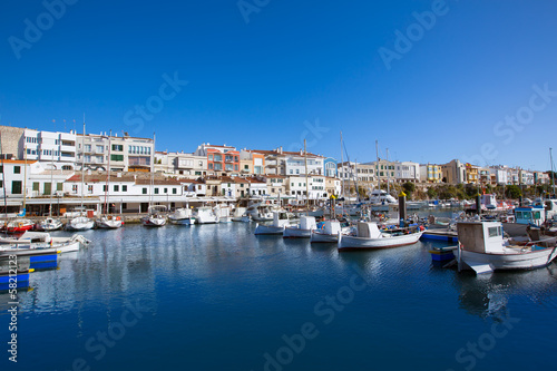 Ciutadella Menorca marina Port boats Balearic islands © lunamarina