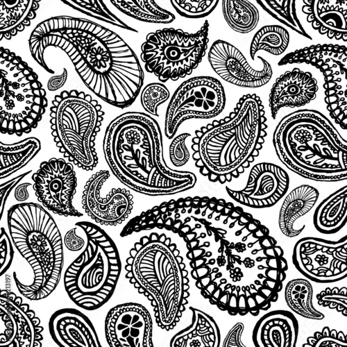 vector seamless paisley pattern