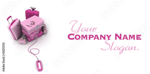 Electronic check-in in pink