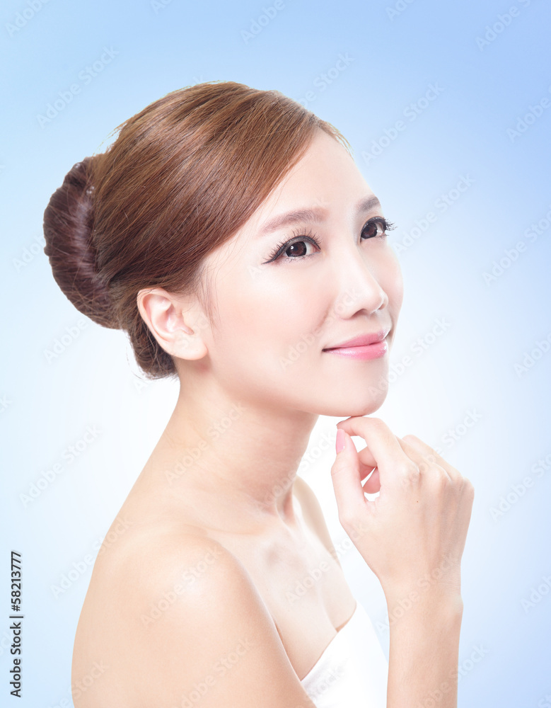 Fototapeta premium attractive skin care woman face