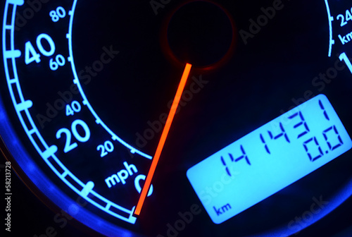 Vehicle mileage odometer