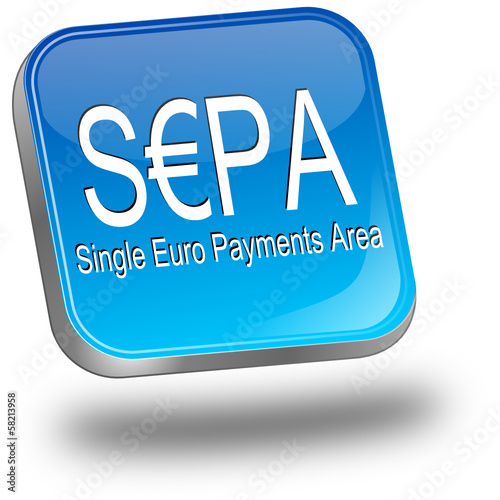 SEPA - Single Euro Payments Area - Button