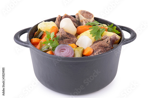 beef stew and vegetables photo