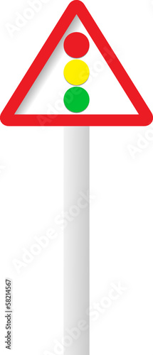 traffic light sign color vector