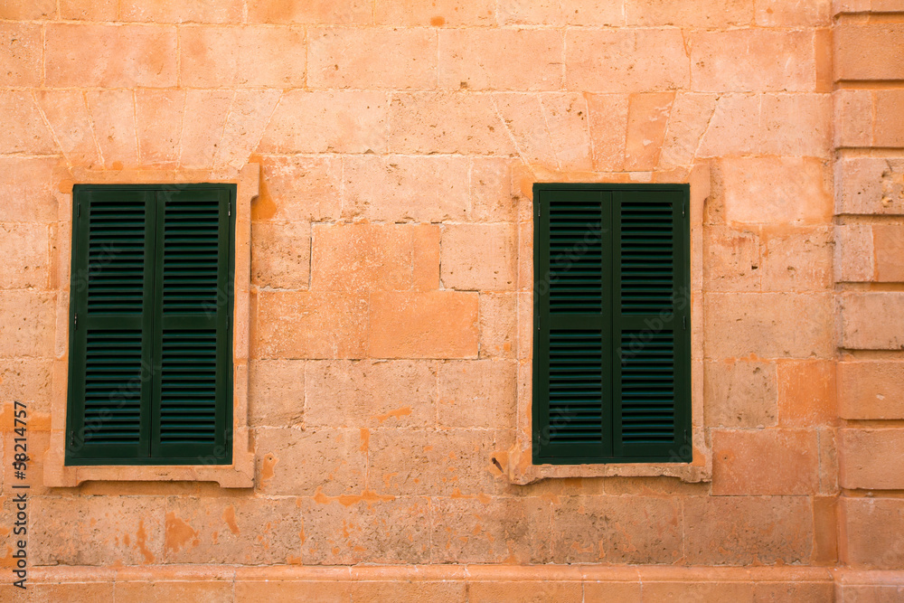 Ciutadella Menorca wooden shutter window