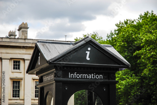 Information Sign at Booth