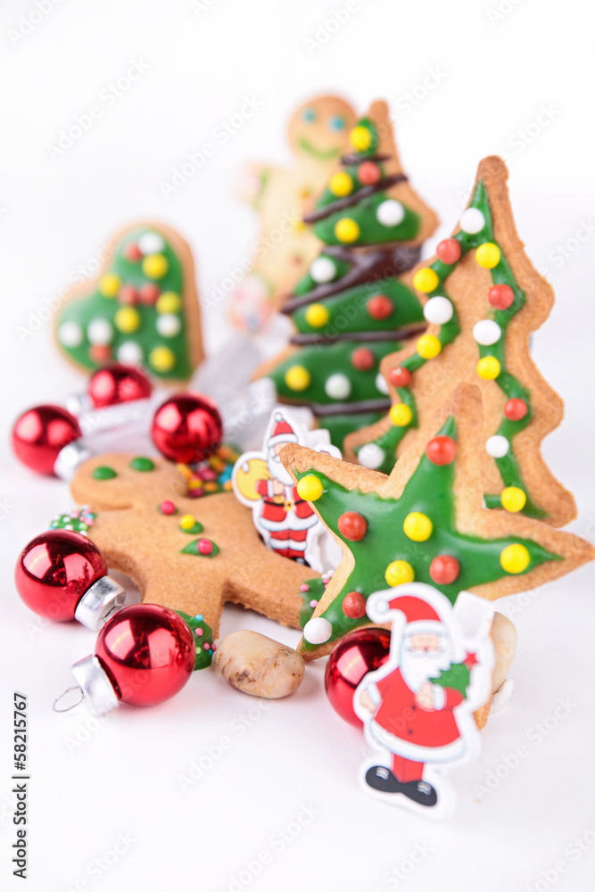 christmas cookies and decoration