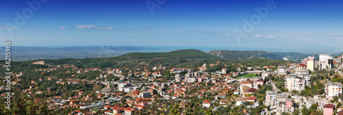 Panoramic view of the new city of Kruja © tobago77