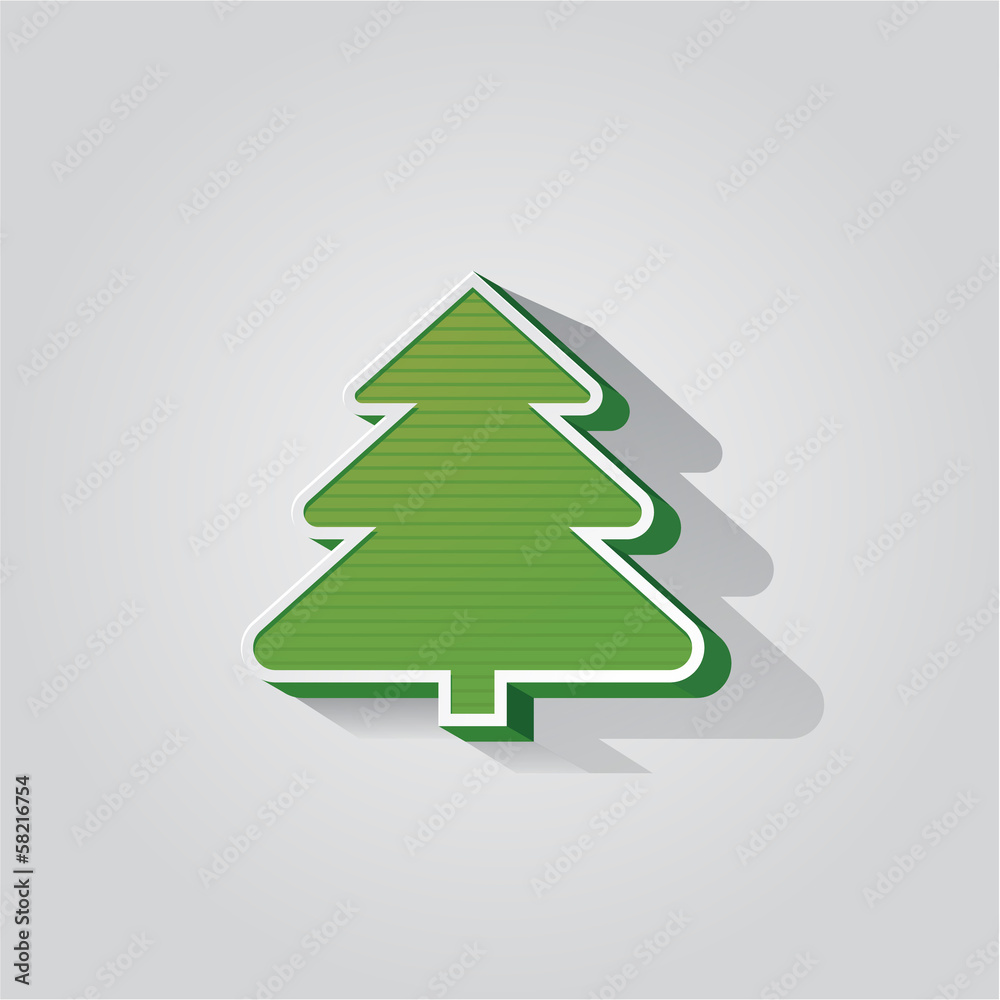 Modern abstract christmas tree background eps 10