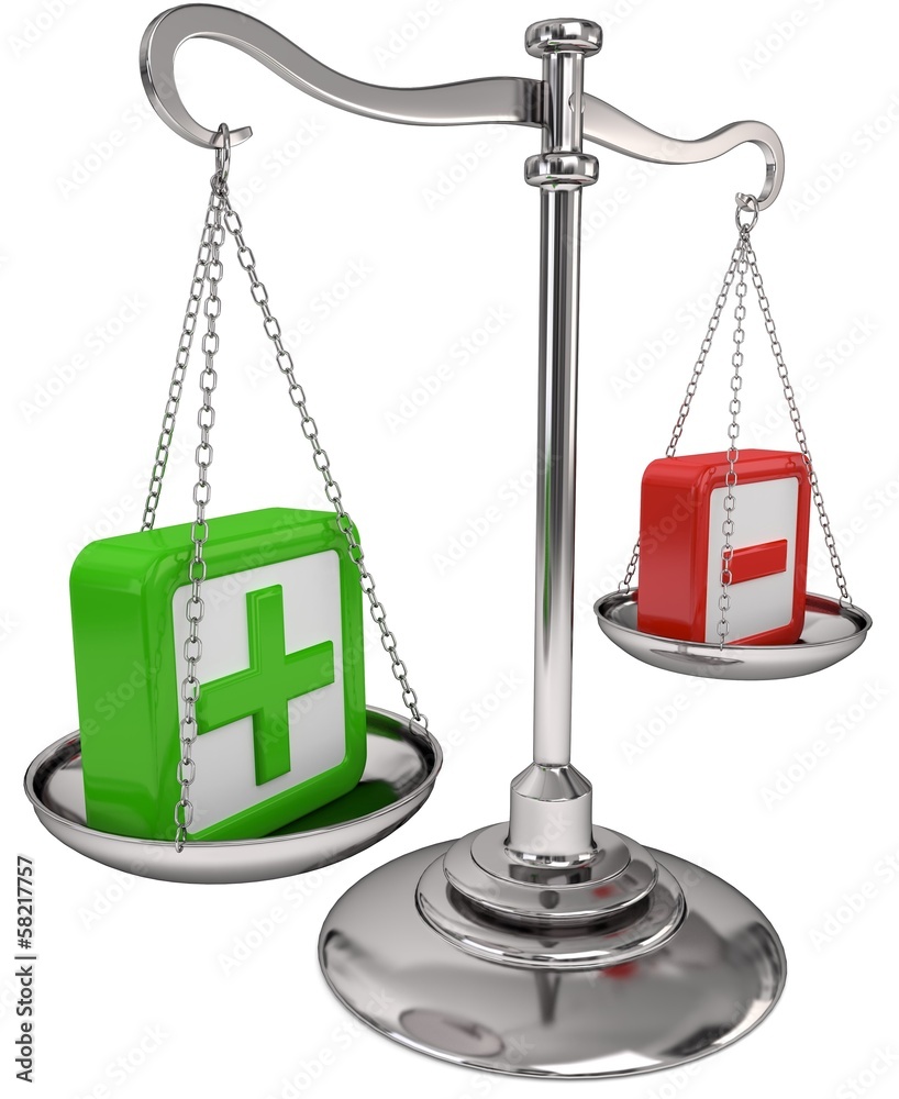 waage plus minus Stock-Illustration | Adobe Stock