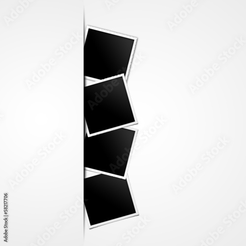 square old style photo frames