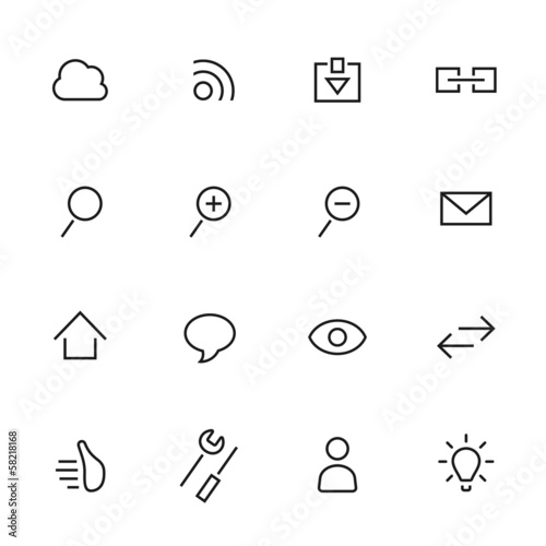 Web icon set