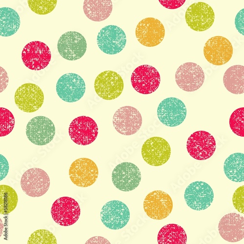 simple circle seamless background, vector illustration