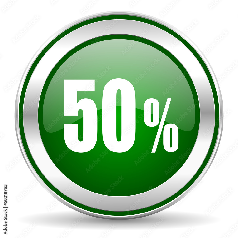 50 percent icon 50 percent icon