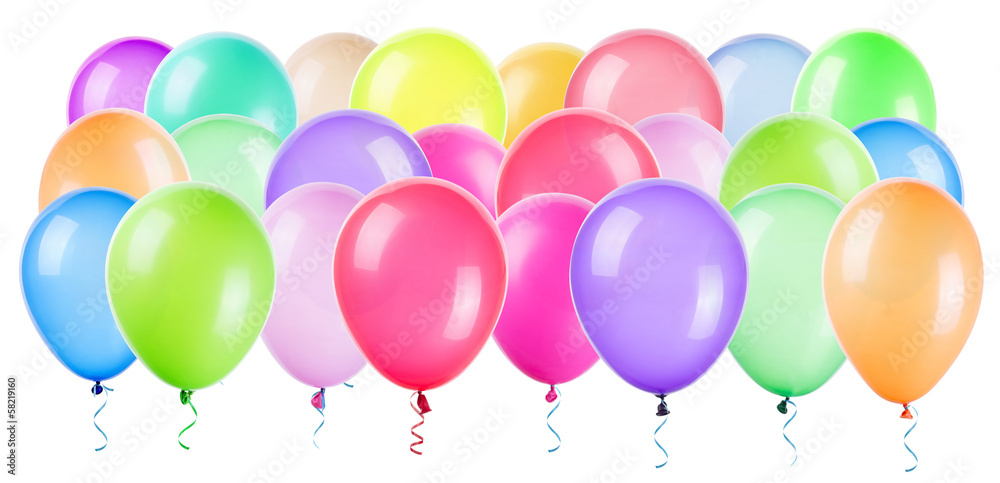 flying balloons isolated flying balloons isolated