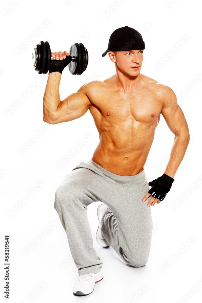 Handsome man with muscular body Handsome man with muscular body