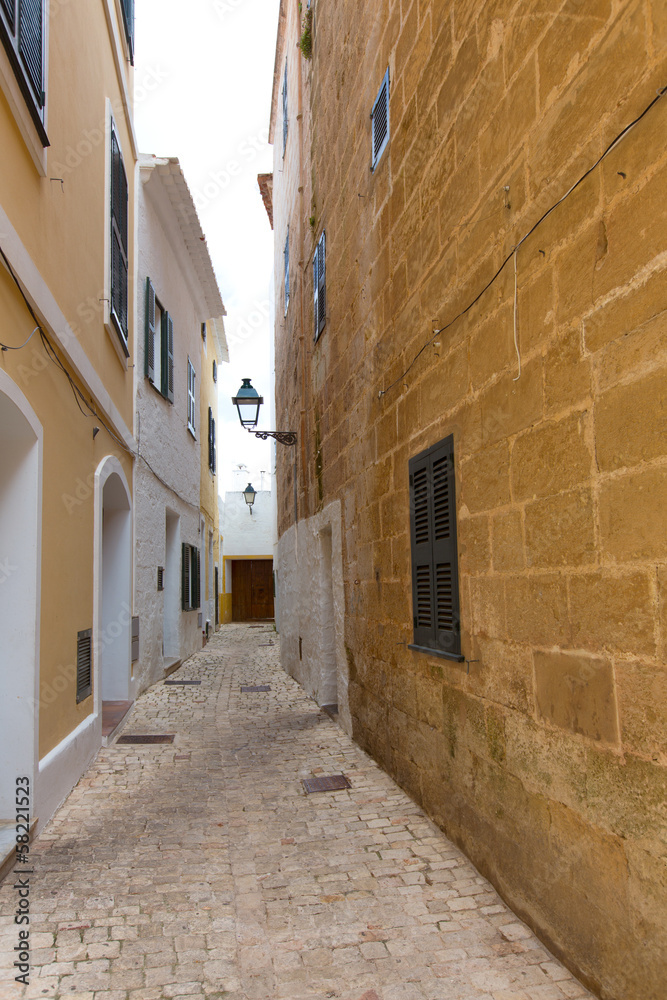 Fototapeta premium Historyczne centrum Ciutadella Menorca w Ciudadela