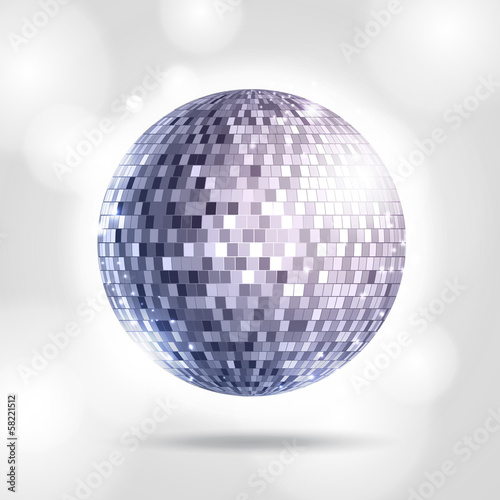 Disco ball. Disco background