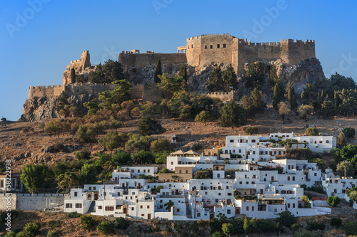 Lindos Castle and village