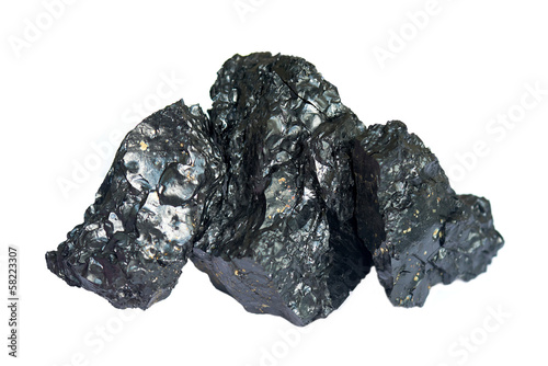 Three pieces of coal