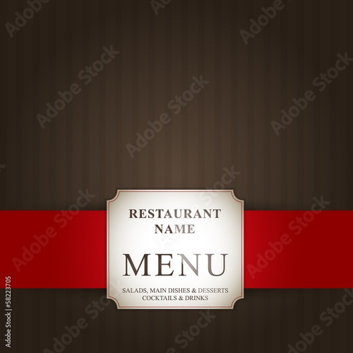 Restaurant menu