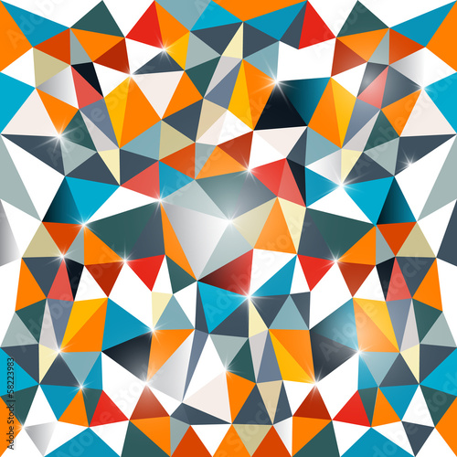 Abstract vector triangle background