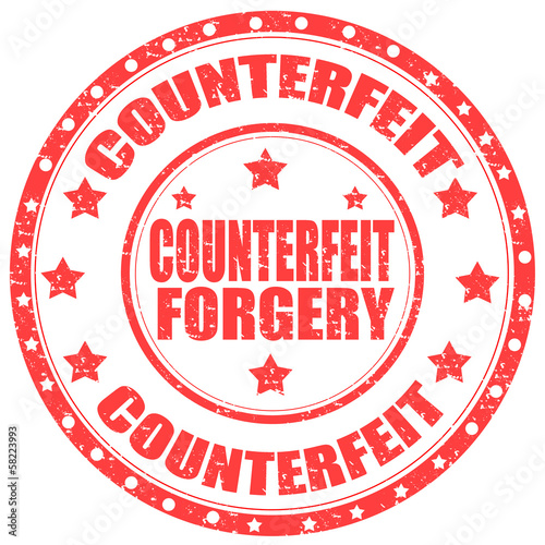 Grunge rubber stamp with word Counterfeit,vector illustration