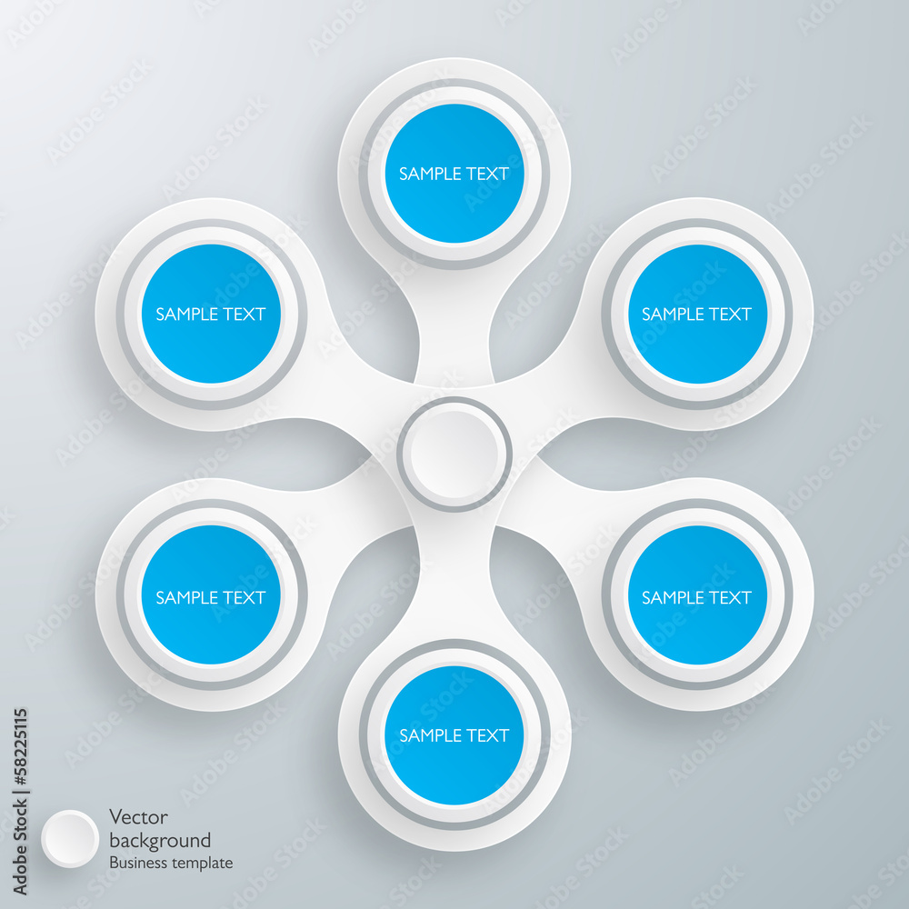 Infographics Vector Background 6-Step Process Infographics Vector Background 6-Step Process
