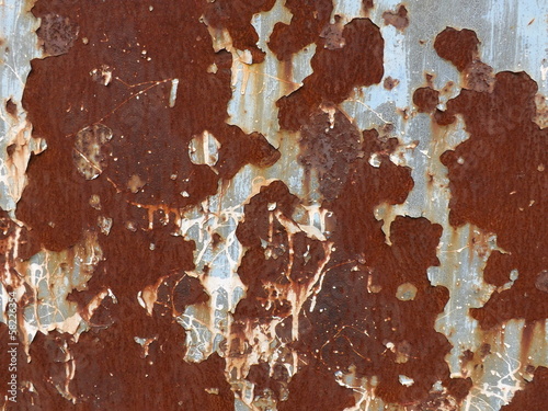 Damaged Rusty Metal Wall © Budairomi