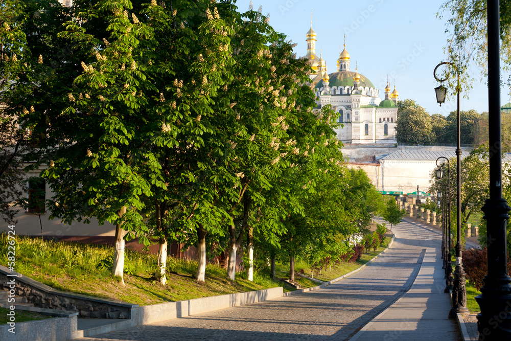 View of Kiev Pechersk Lavra Orthodox Monastery, Ukraine