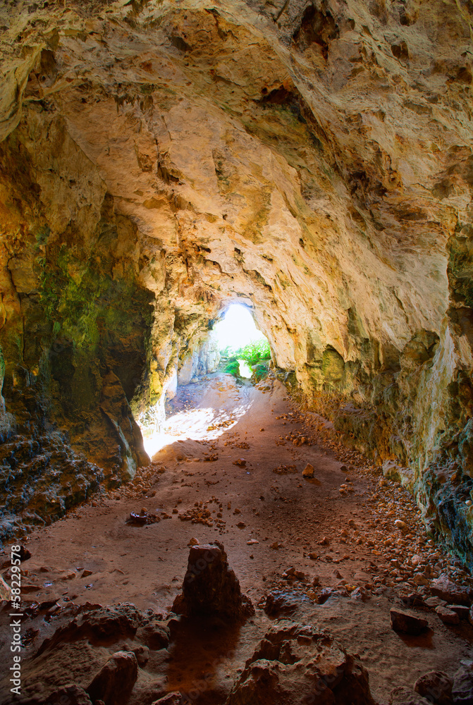 Menorca Cova dels Coloms Pigeons cave in es Mitjorn