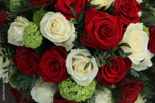 Bridal rose arrangement