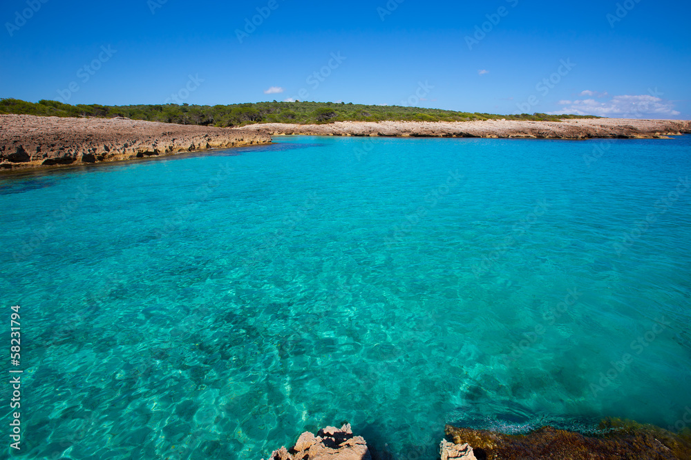Menorca Cala des Talaier beach in Ciutadella at Balearic