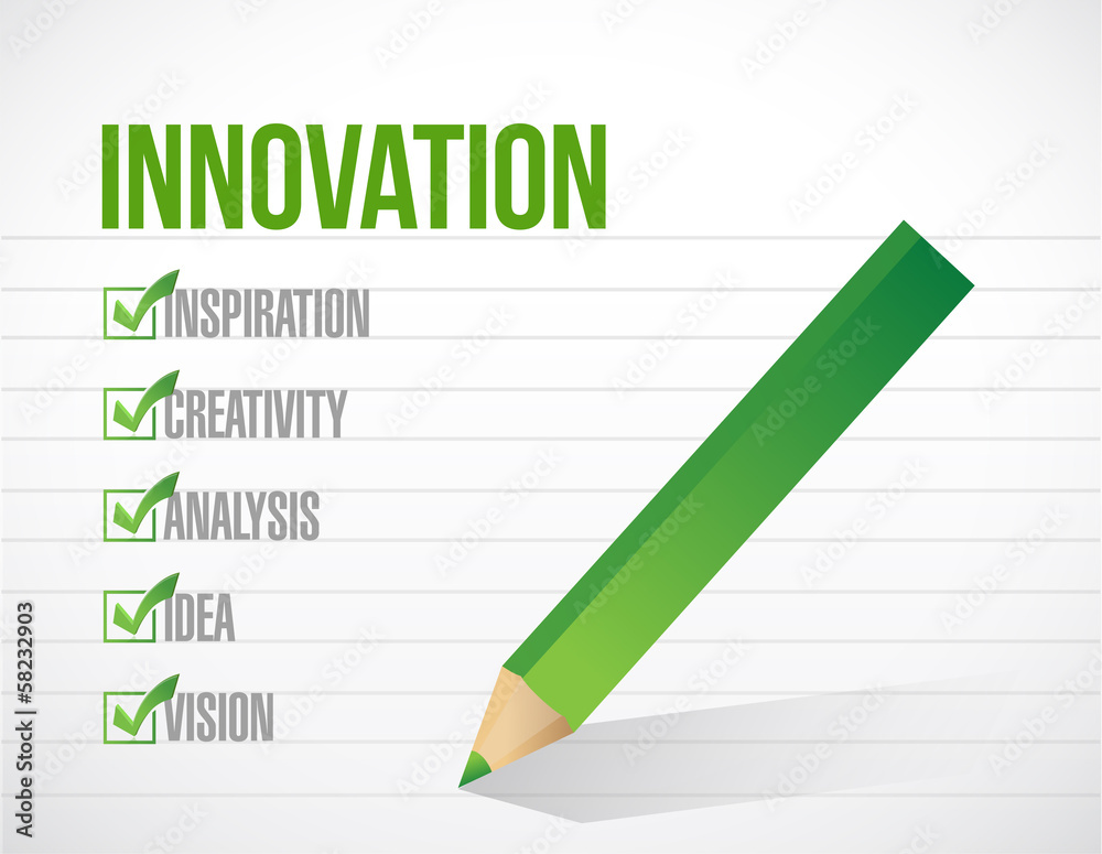 innovation check mark list illustration design innovation check mark list illustration design