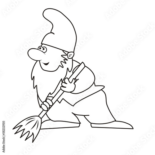 elf and brush-coloring